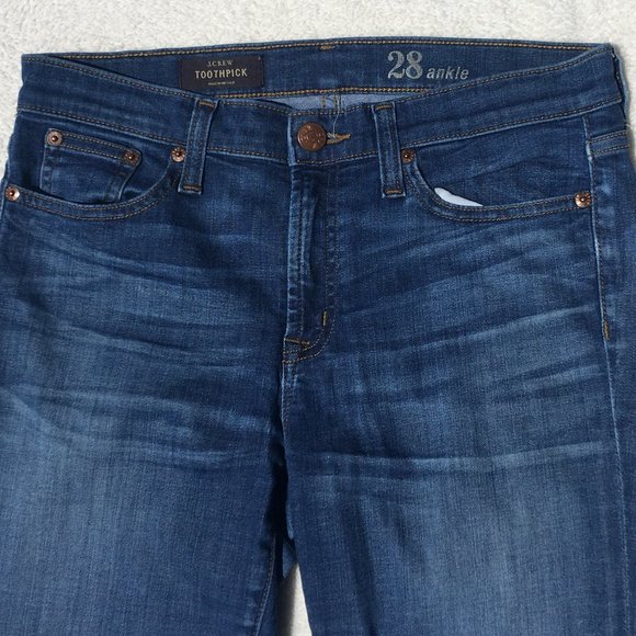 J. Crew Toothpick Skinny Ankle Jeans 28 - Picture 1 of 8